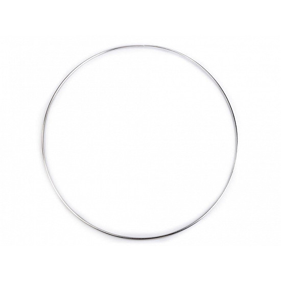 Cerc metalic pentru dreamcatchere, Ø30 cm - nickel