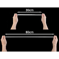 Elastic lat confecții, lățime 9 mm (card 5 m) - alb