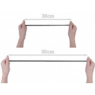 Elastic lat confecții, lățime 4 mm (card 5 m) - alb
