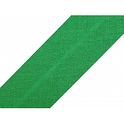 Bandă bias din bumbac, lățime 20 mm (card 25 m) - verde pastel