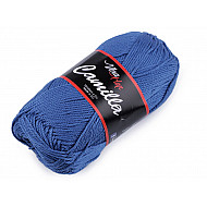 Fir de tricotat Camilla, 50 g - albastru delta