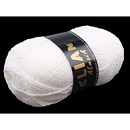 Fir de tricotat Klasik, 50 g - alb