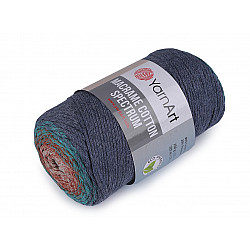 Fire de tricotat Macrame Cotton Spectrum 250 g, albastru denim