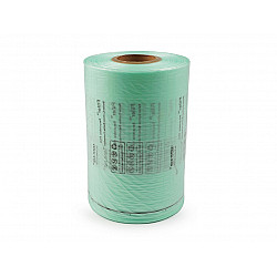 Folie pentru producerea de perne de aer 200x100 mm, 280 m - verde mentă - transparent