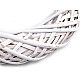 Coronita din nuiele, Ø40 cm, alb