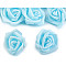 Trandafiri din spumă, Ø4 cm, albastru azur, 10 buc.