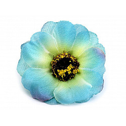 Flori de măceș, Ø50 mm, albastru azur, 5 buc.