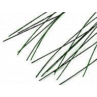 Sârmă flori verde, Ø0,6 mm, lungime 40 cm, verde ferigă, 20 buc.