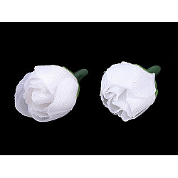 Trandafiri artificiali, Ø20 mm, alb, 30 buc.