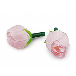 Trandafiri artificiali, Ø20 mm, roz foarte deschis, 30 buc.