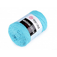Fir de tricotat / croșetat Macrame Cotton, 250 g - albastru azur