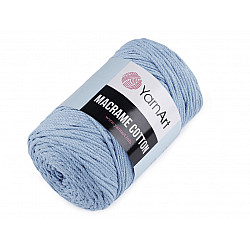 Fir de tricotat / croșetat Macrame Cotton, 250 g - albastru deschis