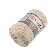Fir de tricotat / croșetat Macrame Cotton, 250 g - bej