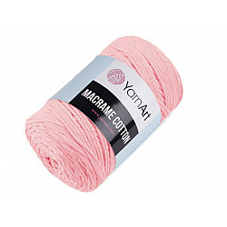 Fir de tricotat / croșetat Macrame Cotton, 250 g - roz deschis