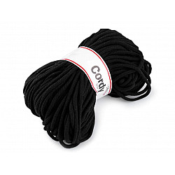 Fir tricotat / Șnur macrame, (pachet 100 m) - negru